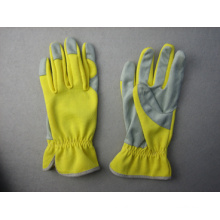 Micro Fiber Palm Spandex Back Unlined Mechanic Glove-7224